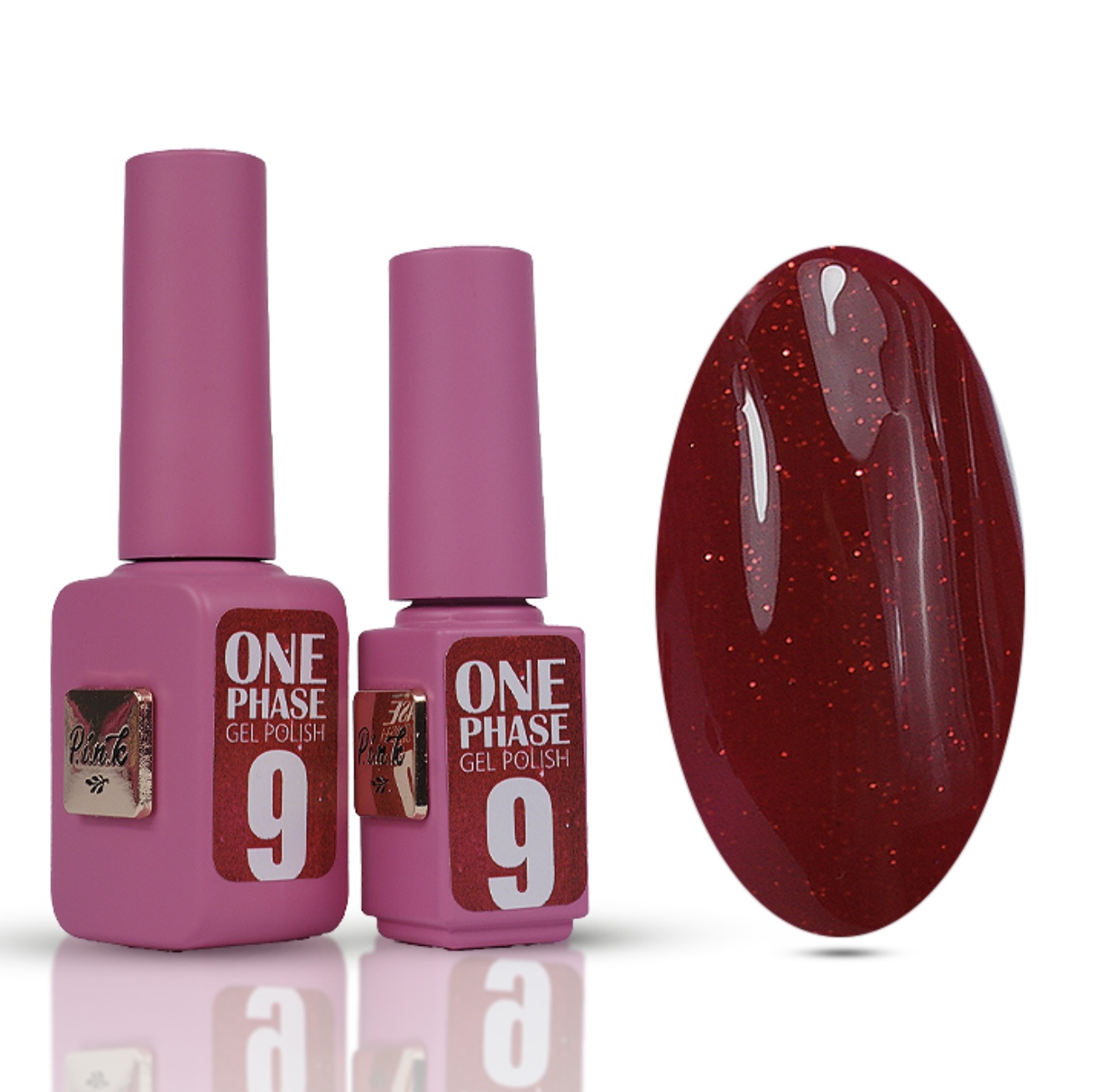 Pink gel polish One Phase №9 - jednofázový gel lak obrázek 1 Pink gel polish One Phase №9 - jednofázový gel lak