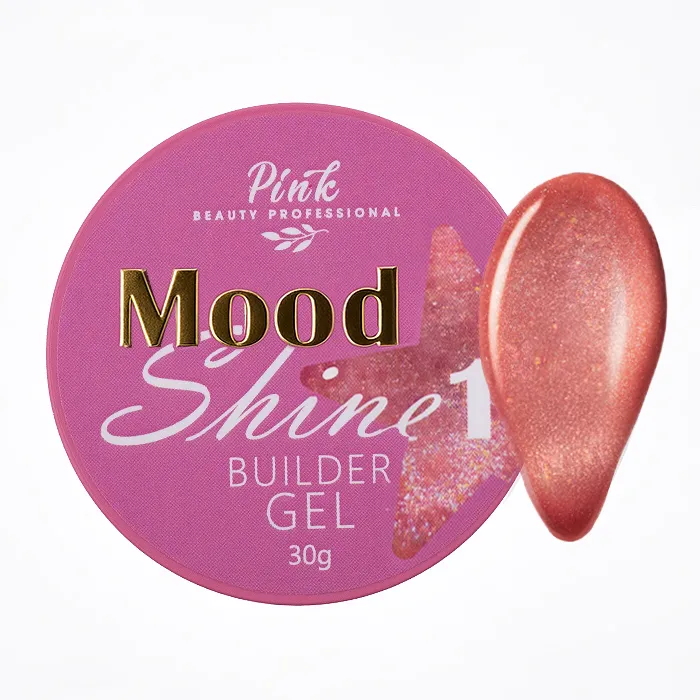 Builder gel “Mood shine 1” “Pink” 30 ml obrázok 1 Builder gel “Mood shine 1” “Pink” 30 ml