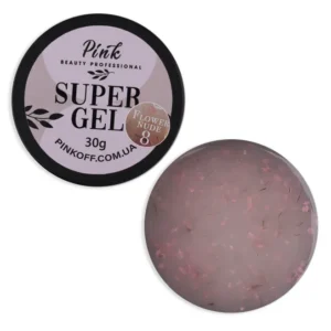 Builder gel “Flower in nude 8” “Pink”/ 15 ml