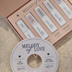 Sada gel laku “Melody of love” Trendy nails 8 ml*5  kusu