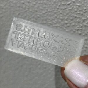 Silicon mold “Alphabet”