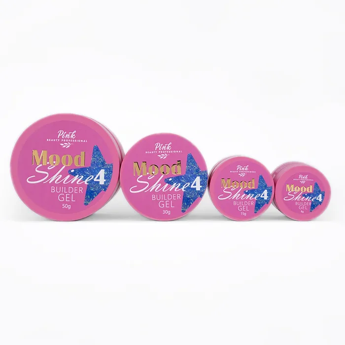 Builder gel “Mood shine 4” “Pink” 30 ml image 4 Builder gel “Mood shine 4” “Pink” 30 ml - Image 4