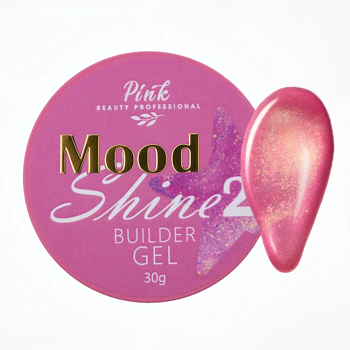 Builder gel “Mood shine 2” “Pink” 30 ml image 1 Builder gel “Mood shine 2” “Pink” 30 ml