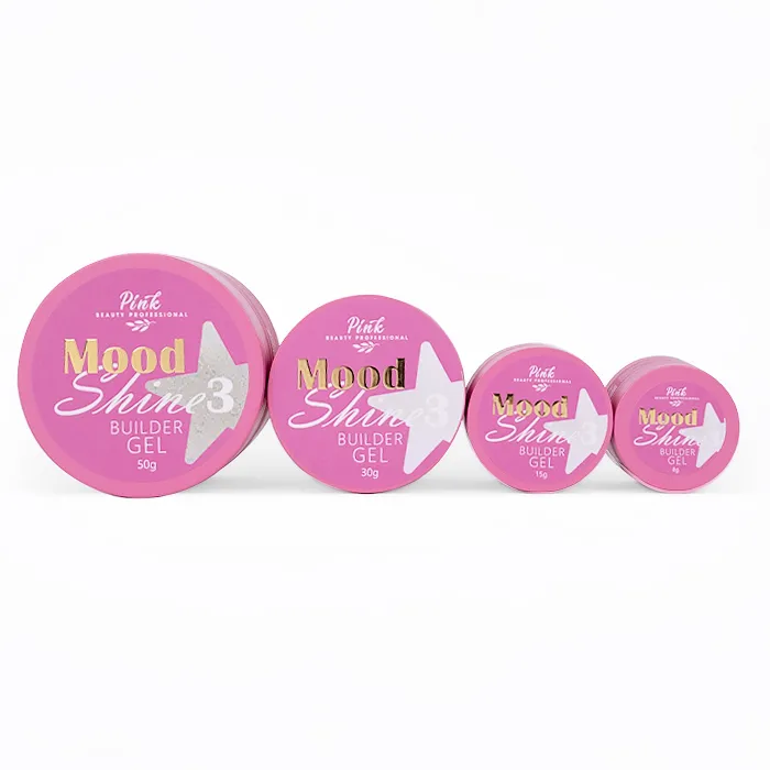 Builder gel “Mood shine 3” “Pink” 30 ml obrázok 5 Builder gel “Mood shine 3” “Pink” 30 ml – Obrázok 5