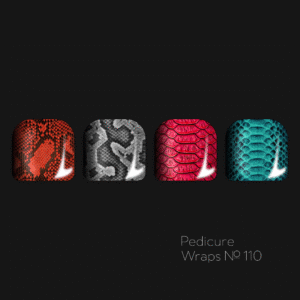 Zdobení folie na pedikúru 110 “Idol”