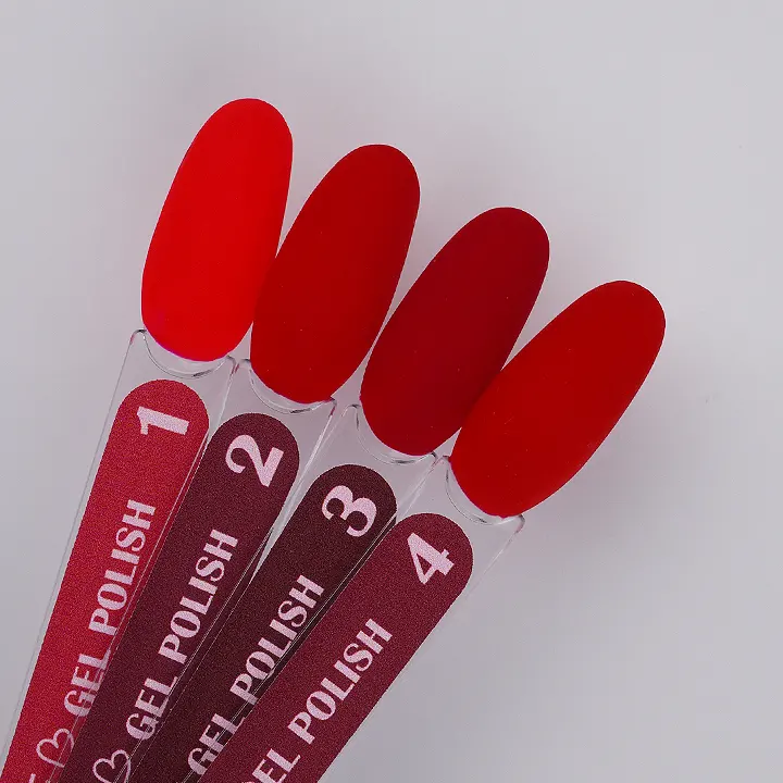 Pink Gel Polish Love №4 – gel lak jahodově červené barvy/10ml зображення 5 Pink Gel Polish Love №4 – gel lak jahodově červené barvy/10ml - Зображення 5