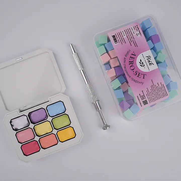 Pink „Aero-Set“ – sada pro tvorbu jemného ombré přechodu. Obsahuje Aero-pen (apl obrázek 2 Pink „Aero-Set“ – sada pro tvorbu jemného ombré přechodu. Obsahuje Aero-pen (apl - Obrázek 2