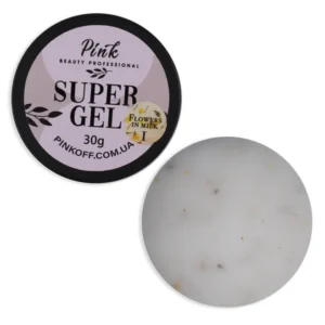 Pink super gel “FLOWER Nude 1”30 ml
