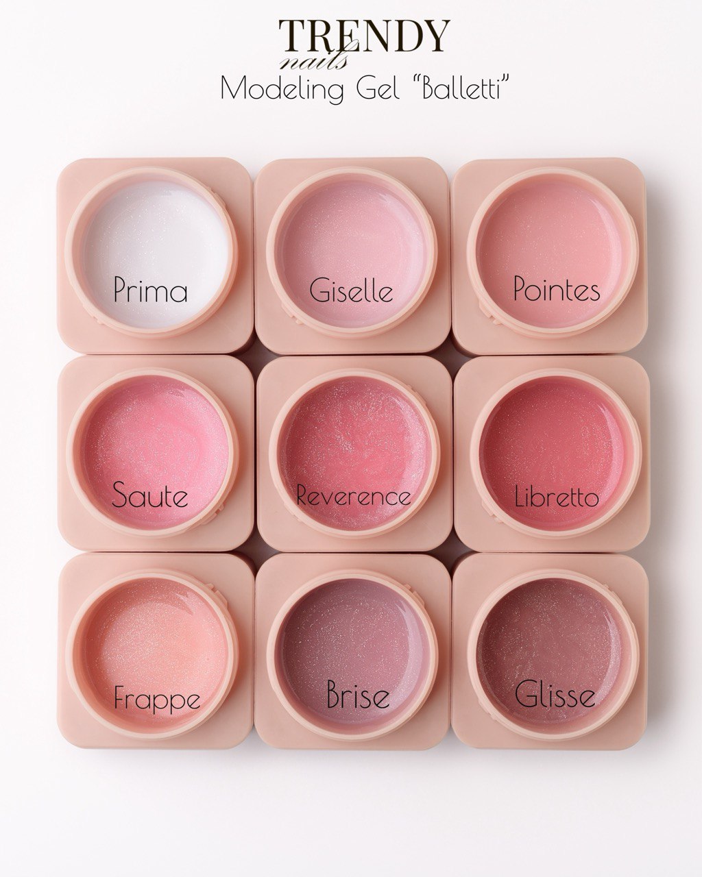 Modeling gel “Brise” Trendy nails 15 ml obrázek 2 Modeling gel “Brise” Trendy nails 15 ml - Obrázek 2