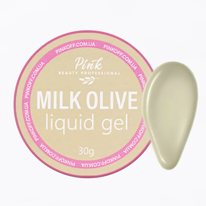 Pink „MILK Olive“ Liquid Gel – tekutý modelovací gel v odstínu mléčné olivy/15 m obrázek 2 Pink „MILK Olive“ Liquid Gel – tekutý modelovací gel v odstínu mléčné olivy/15 m - Obrázek 2