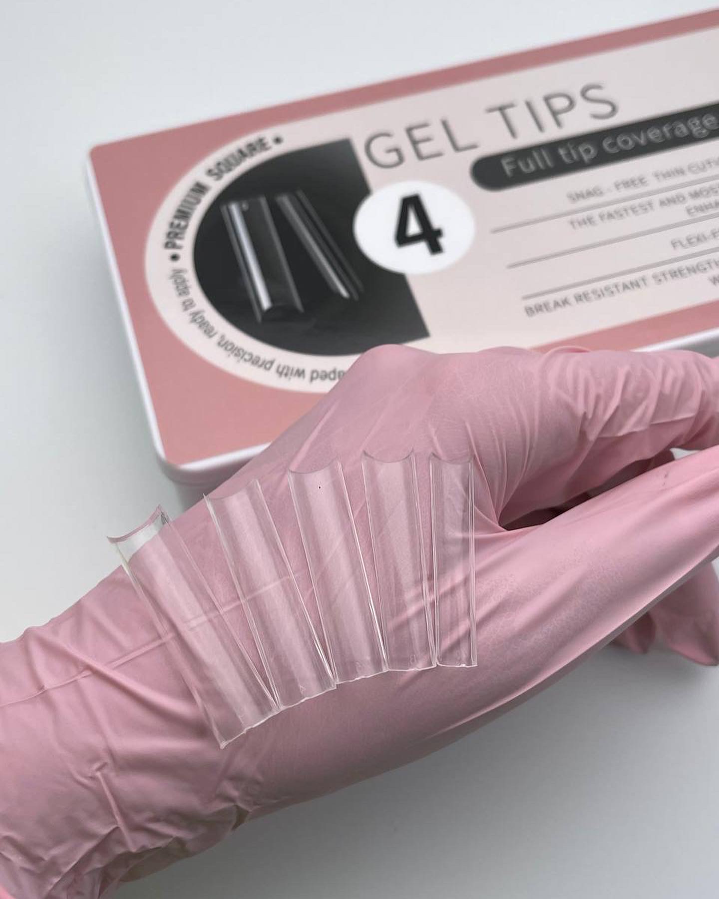 Gel tips "Premium square" 4 JZ Nails Group 550 kusu obrázek 1 Gel tips "Premium square" 4 JZ Nails Group 550 kusu