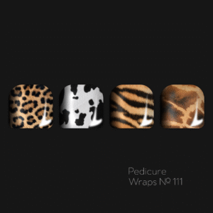 Zdobení folie na pedikúru 111 “Idol”
