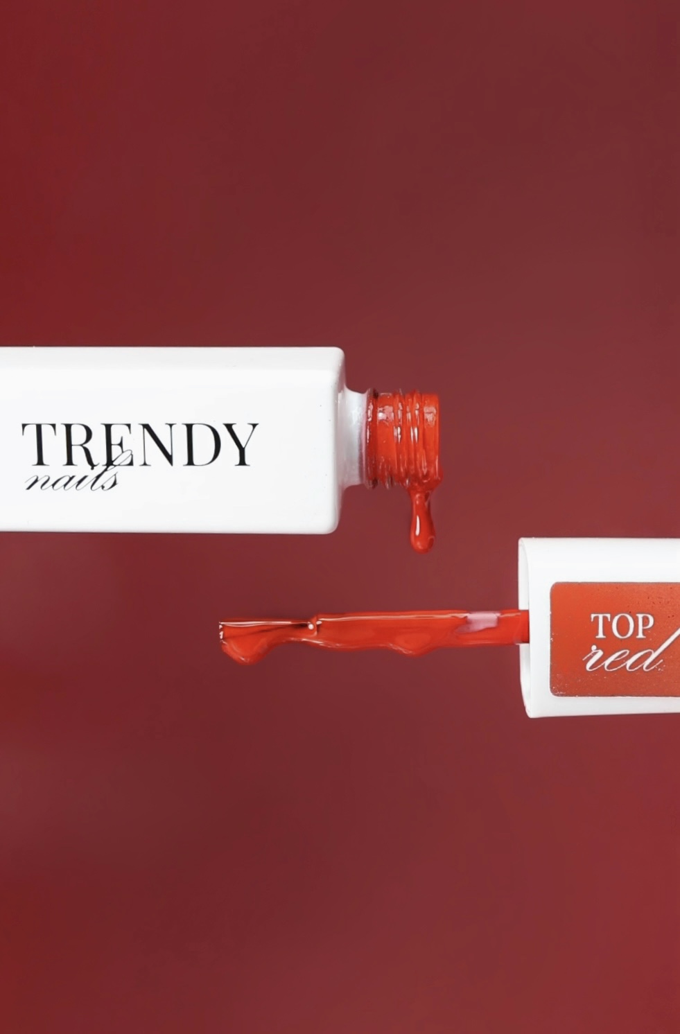 Top Red – červený expresní top bez výpotku Trendy nails 8 ml image 1 Top Red – červený expresní top bez výpotku Trendy nails 8 ml