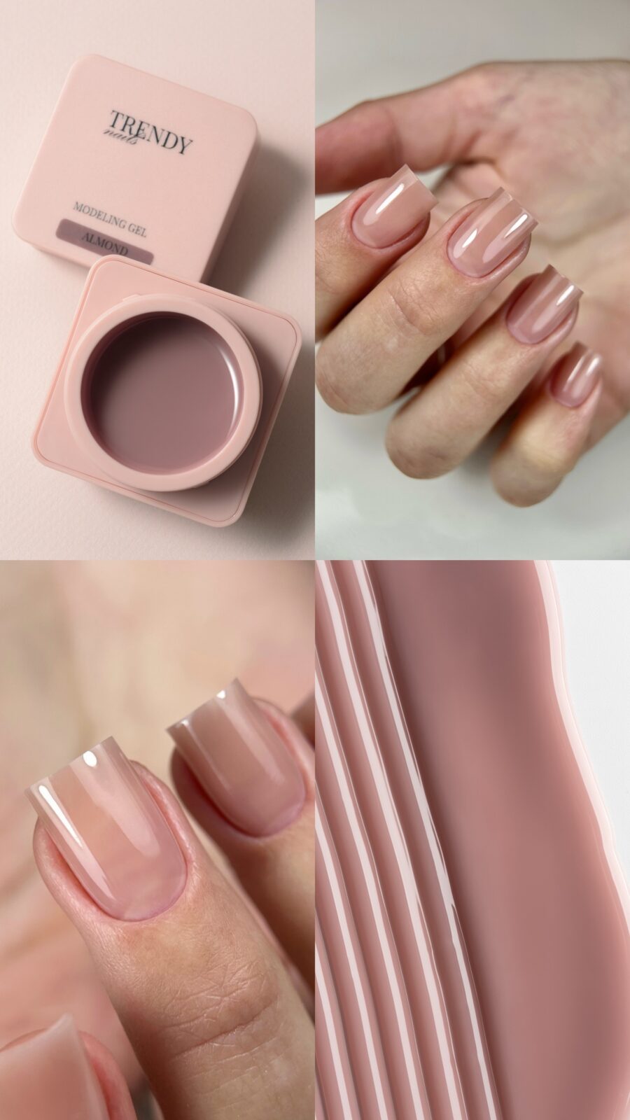 Modeling gel ALMOND Trendy nails 15 ml image 3 Modeling gel ALMOND Trendy nails 15 ml - Image 3
