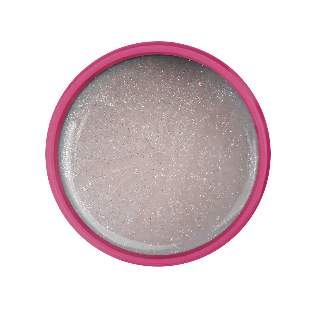 Pink Super Gel Wedding №2 – modelovací gel s třpytivým efektem ve světle broskvovém odstínu obrázek 1 Pink Super Gel Wedding №2 – modelovací gel s třpytivým efektem ve světle broskvovém odstínu