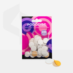 Jednorázové bílé náhradní pilníky pro pedikérský disk PODODISC S EXPERT, zrnitost 240, 50 ks.
