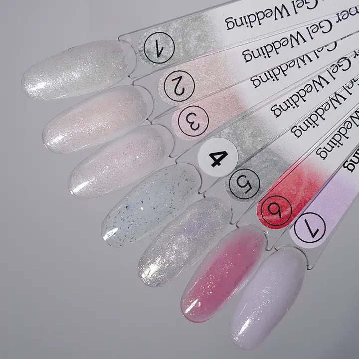 Pink Super Gel Wedding №1 – modelovací gel s třpytivým efektem v odstínu Sparkling White obrázok 2 Pink Super Gel Wedding №1 – modelovací gel s třpytivým efektem v odstínu Sparkling White – Obrázok 2