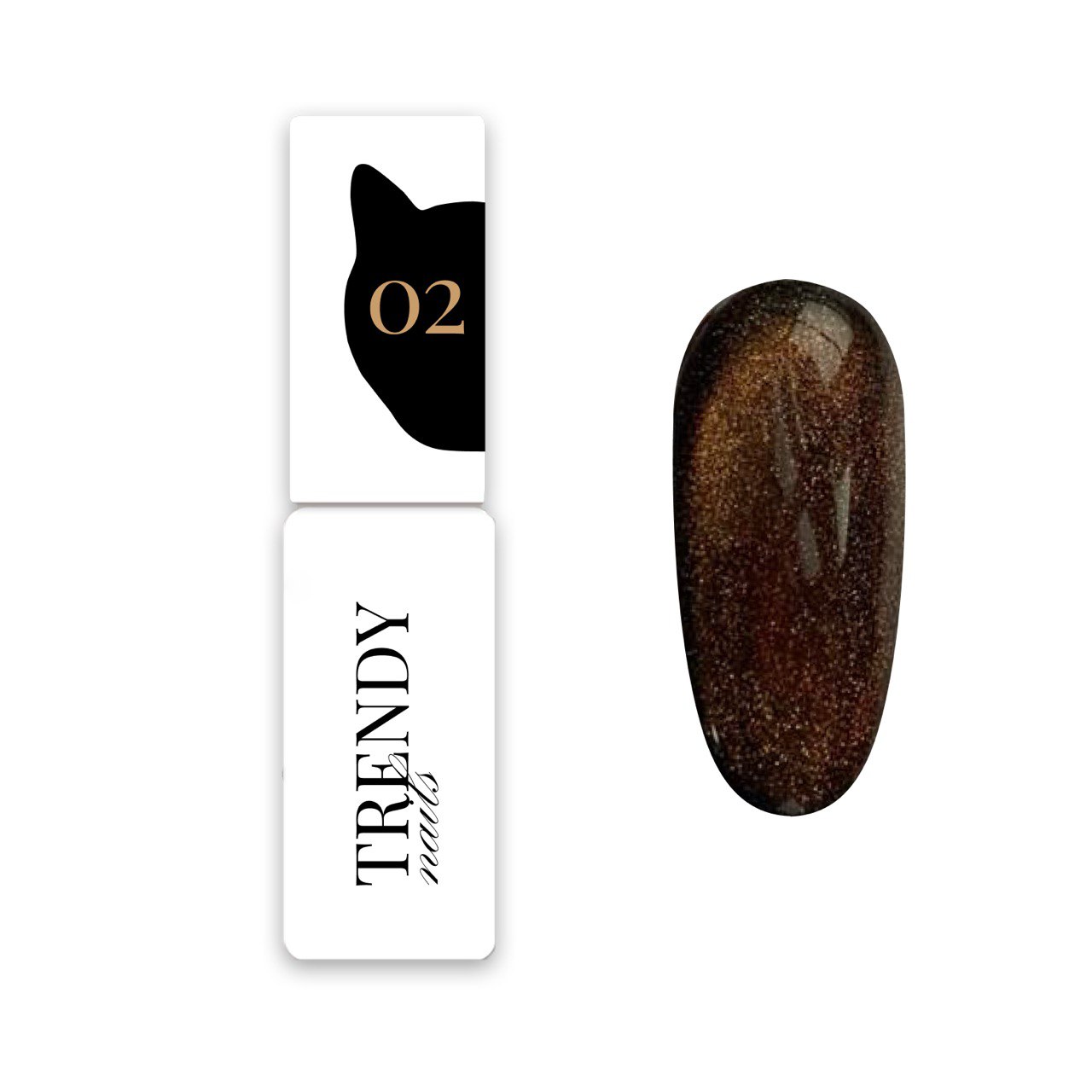 Nail polish CAT'S Eye 2 Trendy nails obrázek 1 Nail polish CAT'S Eye 2 Trendy nails