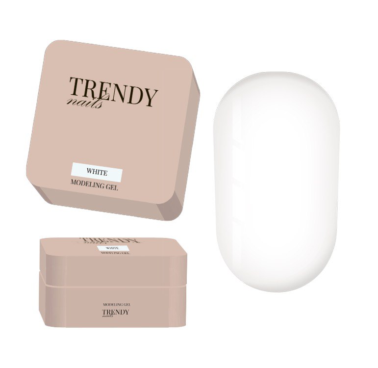 Modeling gel WHITE Trendy nails obrázok 1 Modeling gel WHITE Trendy nails