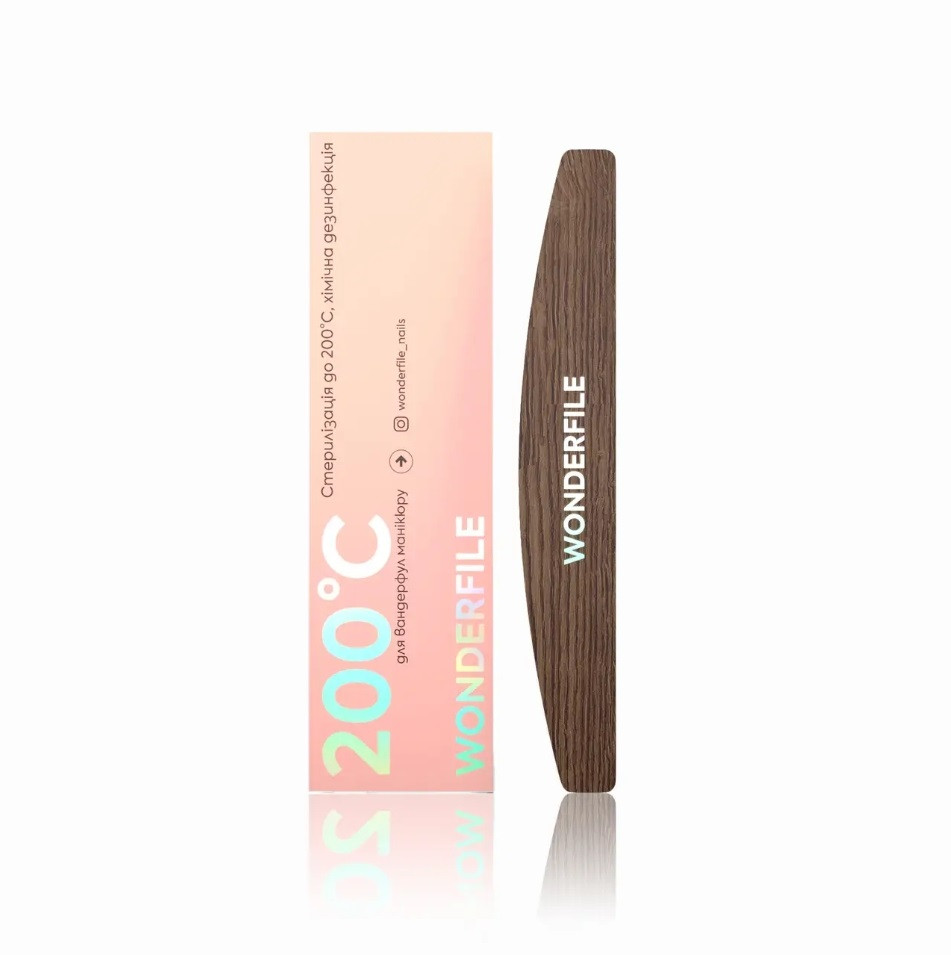 Wonderfile Wooden Base - základ pro jednorázové pilníky 162x24 mm image 1 Wonderfile Wooden Base - základ pro jednorázové pilníky 162x24 mm