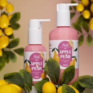 Pink Apple & Pear – hydratační parfémovaný krém na ruce, tělo a nohy s vůní svěží hrušky a jablka Golden 🍐🍏