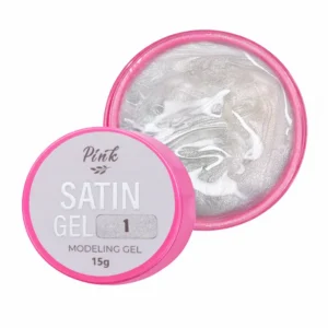Modeling gel Satin Gel №1 – bílý satén Pink