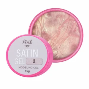Modeling gel Satin Gel №2 – růžovo-zlatý satén Pink