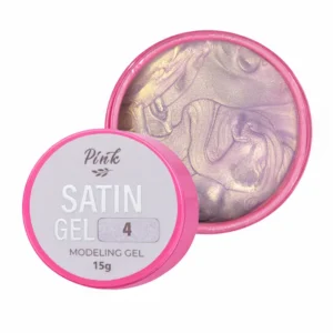 Modeling gel Satin Gel №4 – levandulovo-zlatý satén Pink