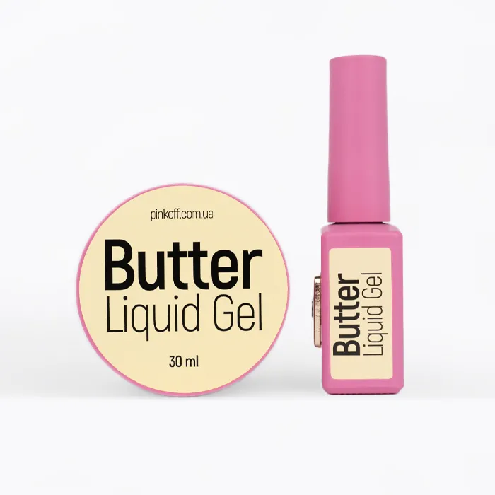 Pink Buildel Liquid Gel Butter 💎 – tekutý modelovací gel v odstínu máslově žluté (Butter) image 2 Pink Buildel Liquid Gel Butter 💎 – tekutý modelovací gel v odstínu máslově žluté (Butter) - Image 2