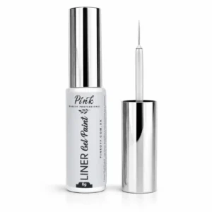 Pink Liner Gel Paint – bílá gelová barva s tenkým štětečkem 🤍