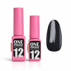 Pink Gel Polish One Phase №12 – jednofázový gel lak v grafitovém odstínu