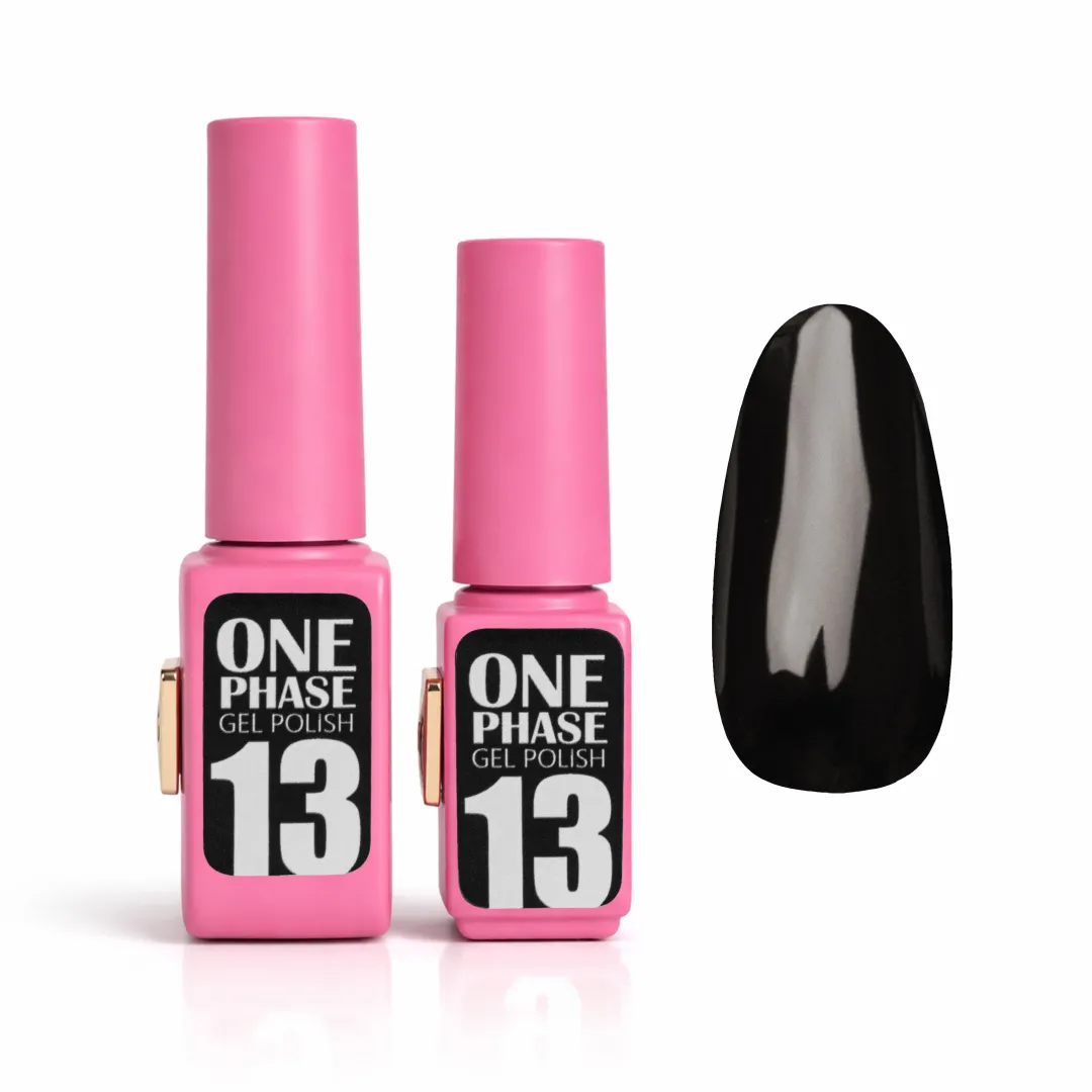 Pink Gel Polish One Phase №13 – jednofázový gel lak v tmavě čokoládovém odstínu image 1 Pink Gel Polish One Phase №13 – jednofázový gel lak v tmavě čokoládovém odstínu