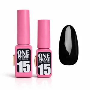 Pink Gel Polish One Phase №15 – jednofázový gel lak v černé barvě