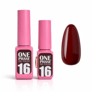 Pink Gel Polish One Phase №16 – jednofázový gel lak v třešňovém odstínu