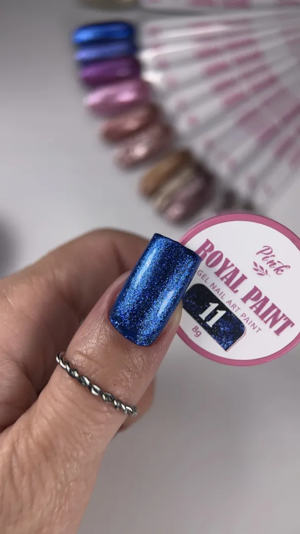Pink Royal Paint №11 – super lesklá gelová barva s mikroglitterem obrázek 3 Pink Royal Paint №11 – super lesklá gelová barva s mikroglitterem - Obrázek 3