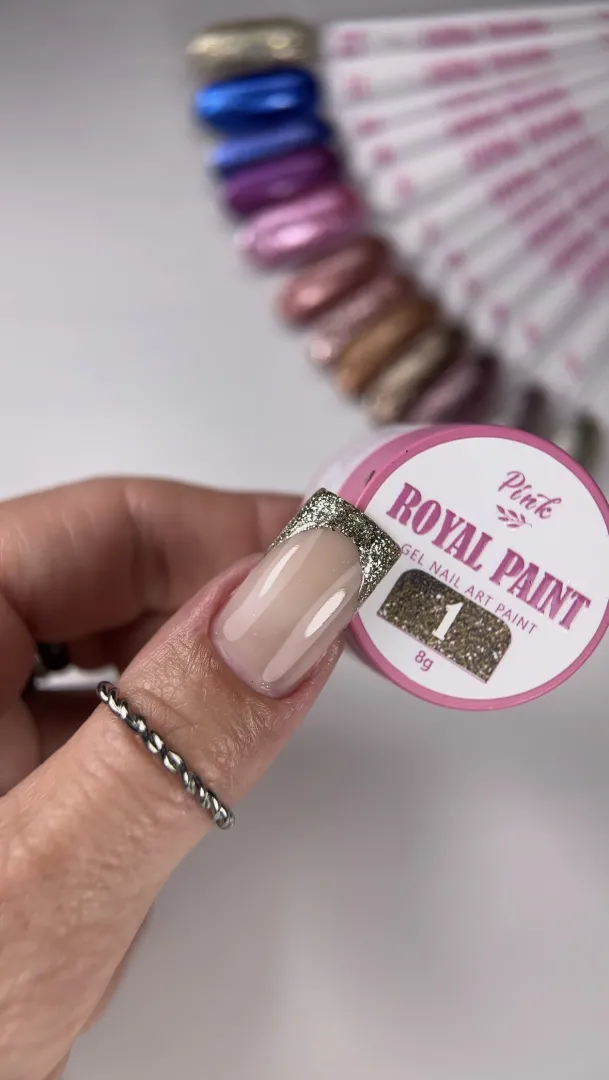 Pink Royal Paint №1 – luxusní gelová barva s mikroglitterem obrázek 2 Pink Royal Paint №1 – luxusní gelová barva s mikroglitterem - Obrázek 2