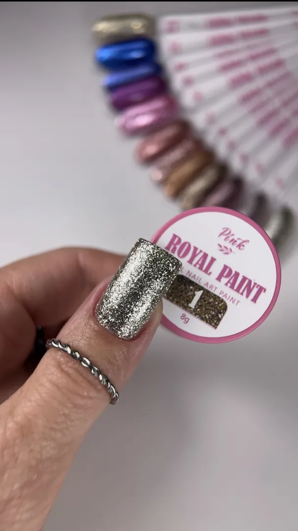 Pink Royal Paint №1 – luxusní gelová barva s mikroglitterem obrázek 3 Pink Royal Paint №1 – luxusní gelová barva s mikroglitterem - Obrázek 3