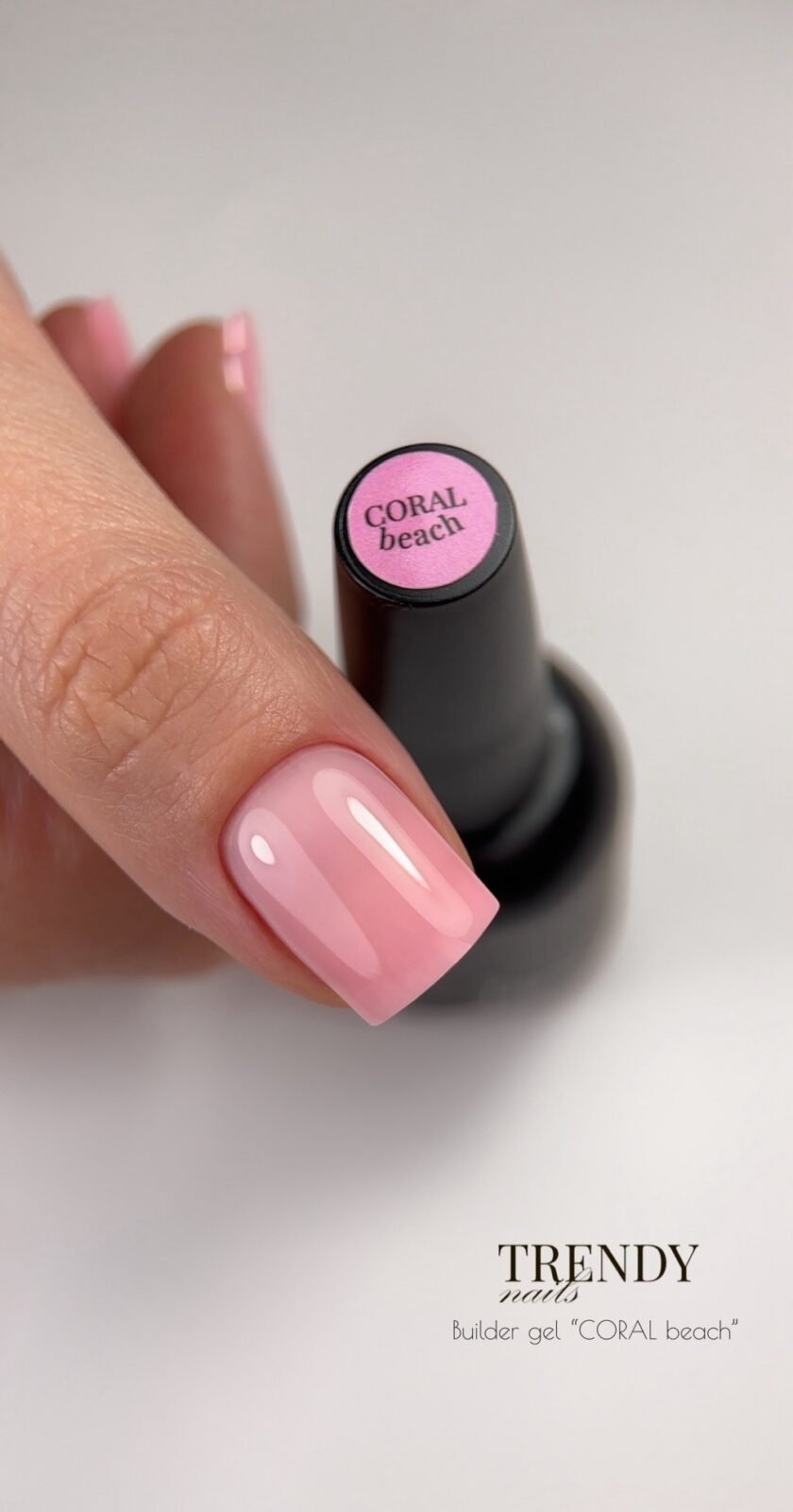 Builder hard gel CORAL BEACH Trendy nails obrázok 3 Builder hard gel CORAL BEACH Trendy nails – Obrázok 3