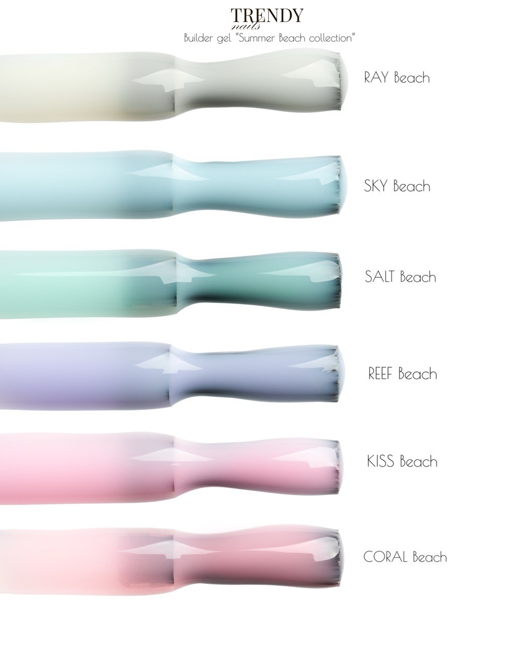 Kolekce bottle gelú SUMMER BEACH Trendy nails obrázek 1 Kolekce bottle gelú SUMMER BEACH Trendy nails