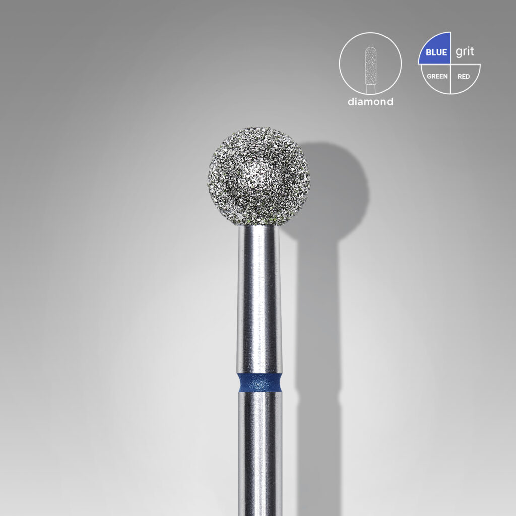 STALEKS EXPERT – diamantová fréza kulička, modrá, průměr 5 mm image 1 STALEKS EXPERT – diamantová fréza kulička, modrá, průměr 5 mm